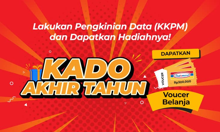 Program KKPM Desember 2023 berhadiah voucer belanja Rp300.000.